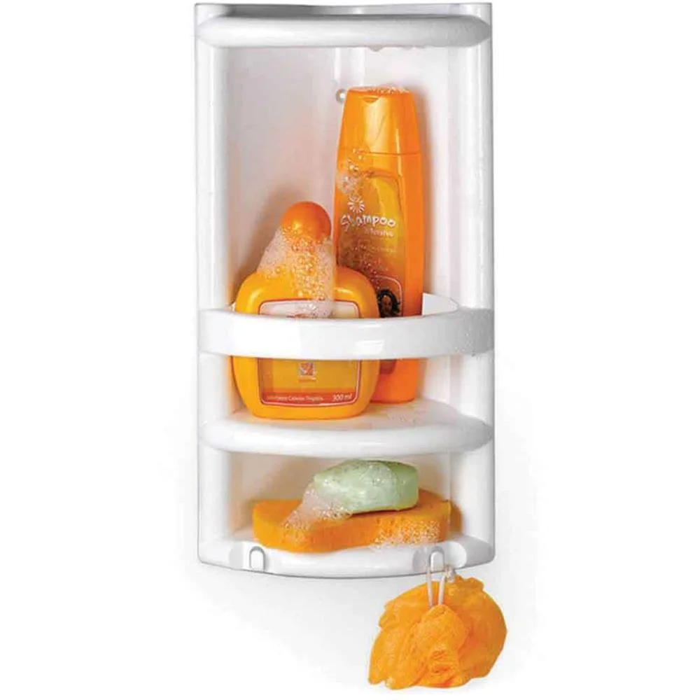 Utensilios Para Banheiro Cantoneira Branco Nitron (Unidade)