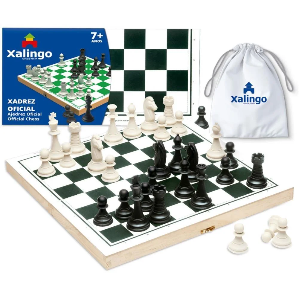Jogo De Xadrez Oficial 40X40Cm. Xalingo (Unidade)
