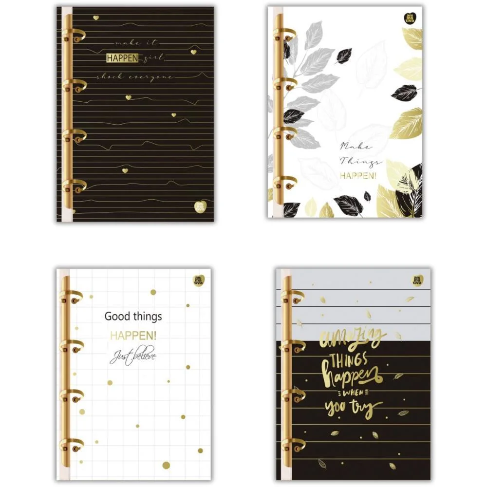 CADERNO ARGOLADO HAPPEN 160F ANIMATIVA (UNIDADE)