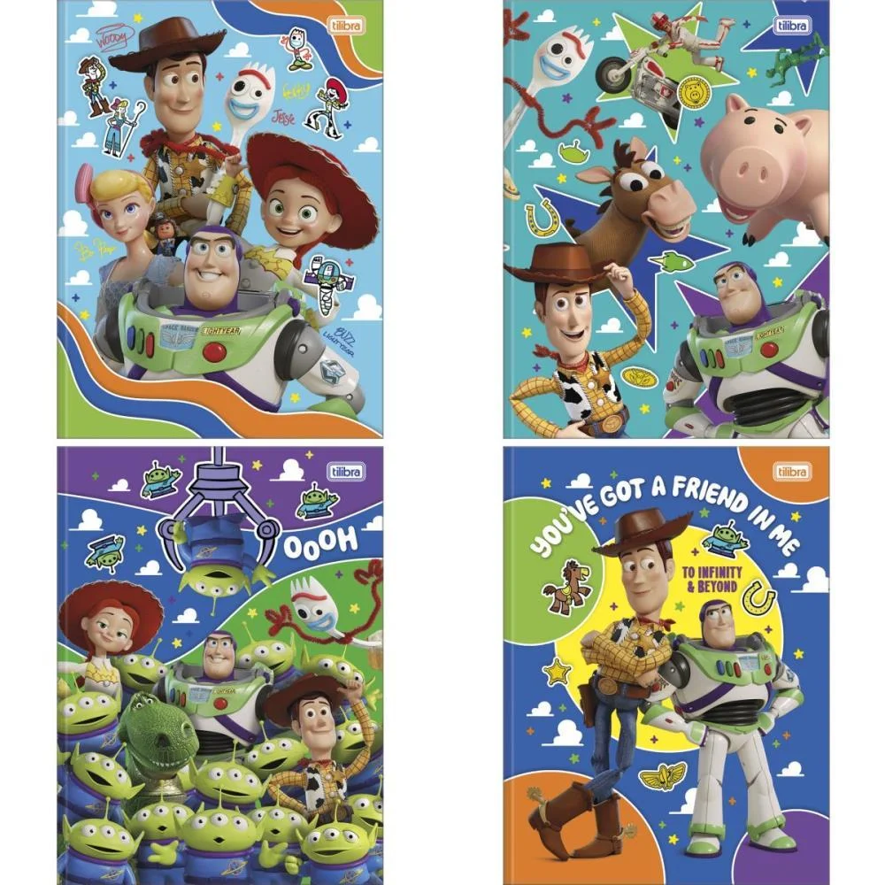 CADERNO BROCHURAO CAPA DURA TOY STORY 80FLS. TILIBRA (PCT.C/05)