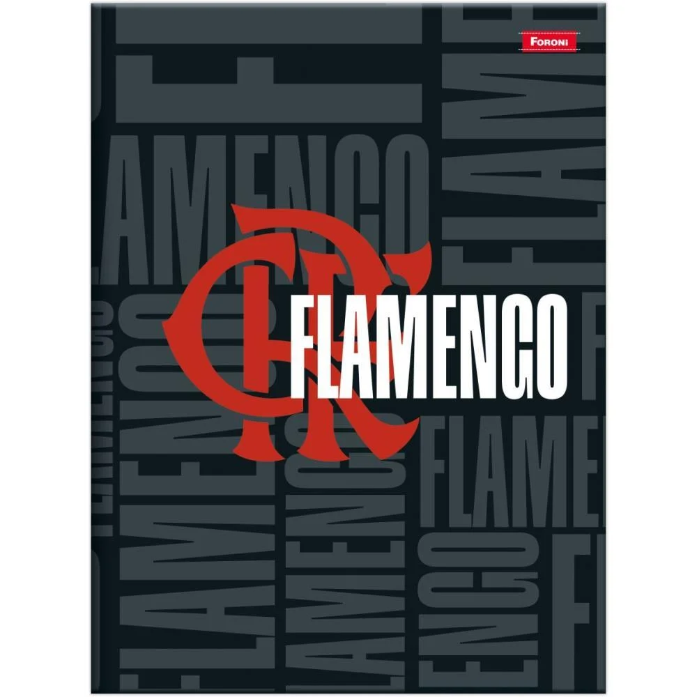 CADERNO BROCHURA 1/4 CAPA DURA FLAMENGO 80FLS FORONI (PCT.C/05)