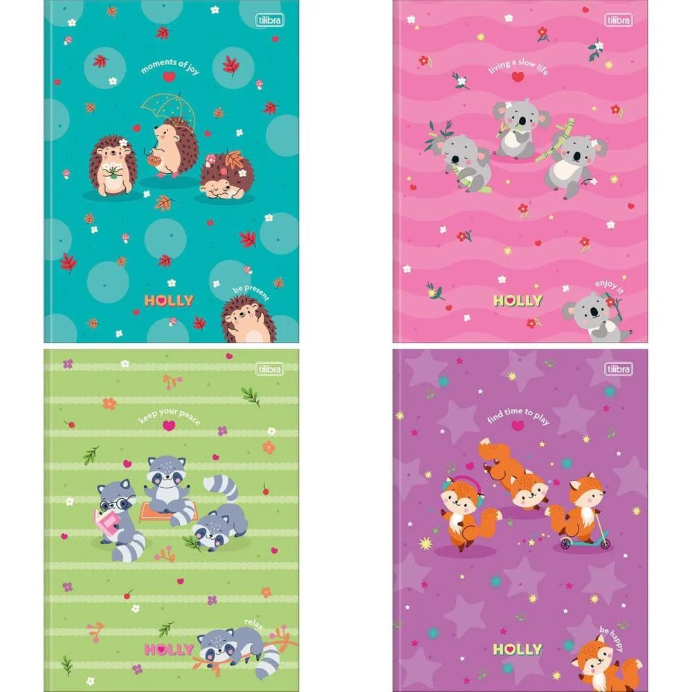 CADERNO BROCHURAO CAPA DURA HOLLY 80FLS. TILIBRA (PCT.C/05)