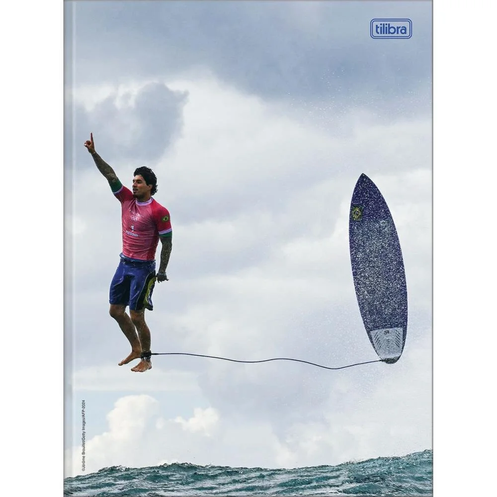 CADERNO BROCHURAO CAPA DURA GABRIEL MEDINA 80FLS TILIBRA (PCT.C/05)