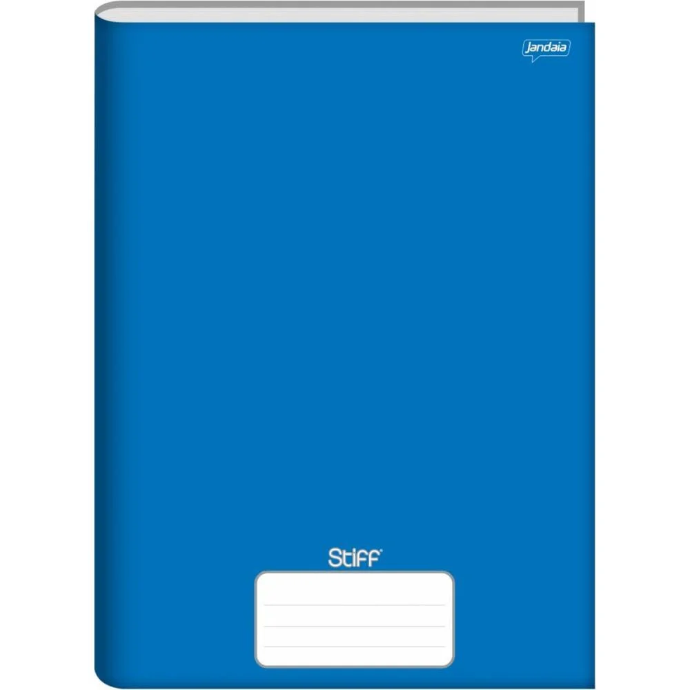 CADERNO BROCHURAO SEM PAUTA STIFF 96 FOLHAS AZUL CD. JANDAIA (PCT.C/05)
