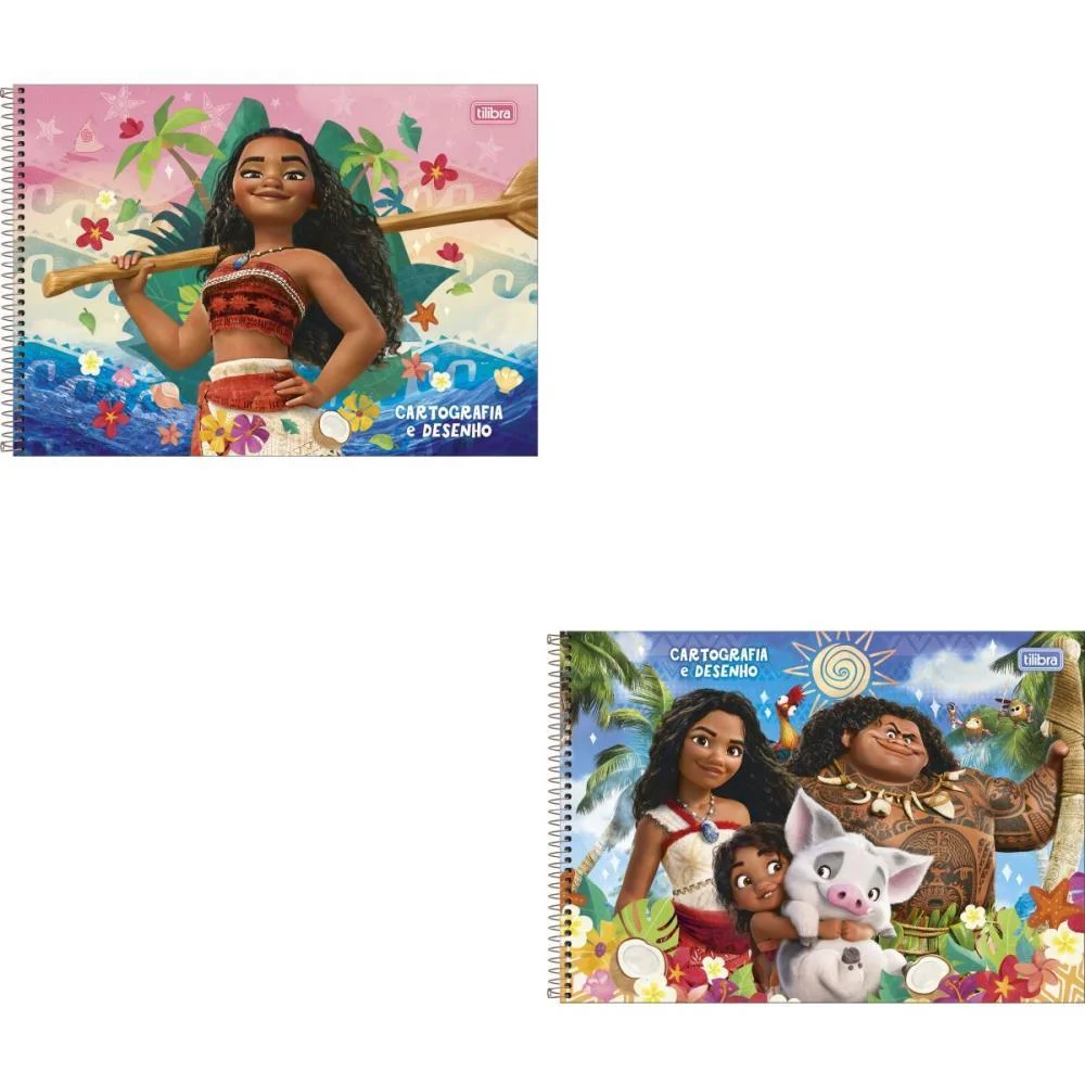 CADERNO DESENHO UNIV CAPA DURA MOANA 80FLS TILIBRA (PCT.C/04)