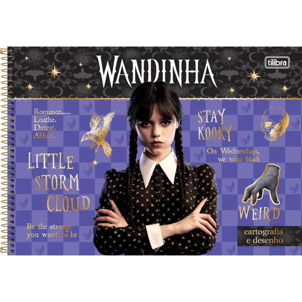 CADERNO DESENHO UNIV CAPA DURA WANDINHA 80FLS. TILIBRA (PCT.C/04)