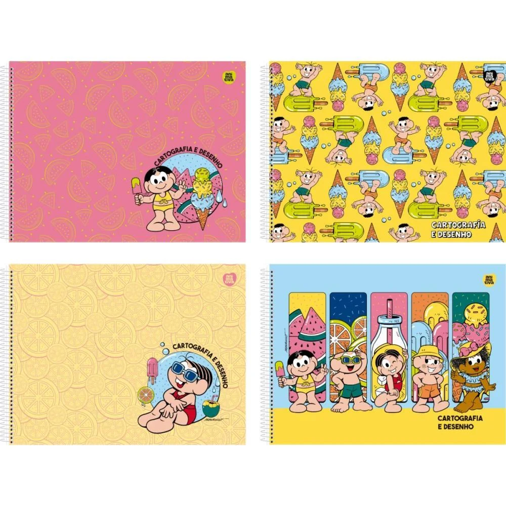 CADERNO DESENHO UNIV CAPA DURA TURMA DA MONICA 60F ANIMATIVA (PCT.C/05)
