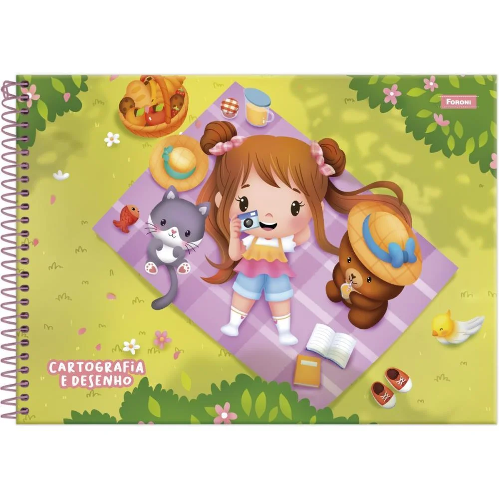 CADERNO DESENHO UNIV CAPA DURA TERNURITAS 80F FORONI (PCT.C/05)