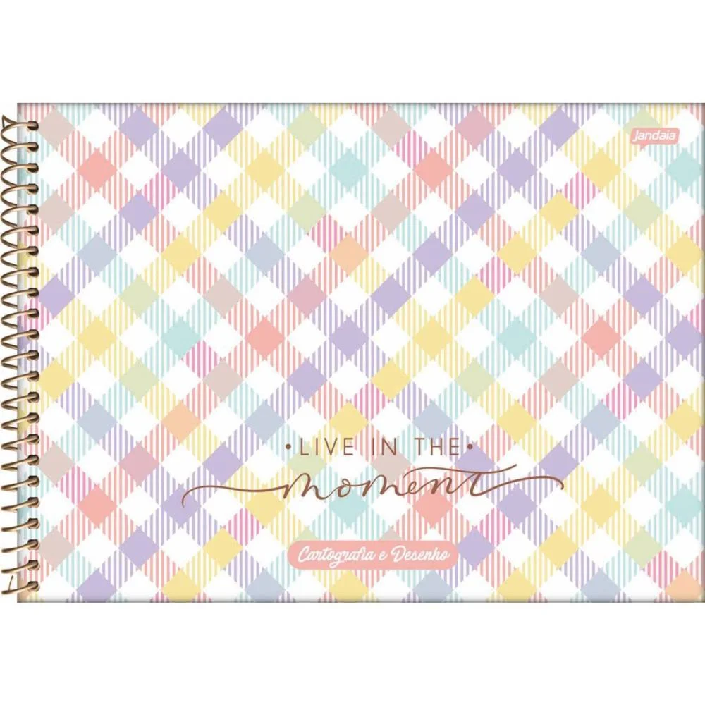 CADERNO DESENHO UNIV CAPA DURA LA CREME 80FLS. JANDAIA (PCT.C/04)