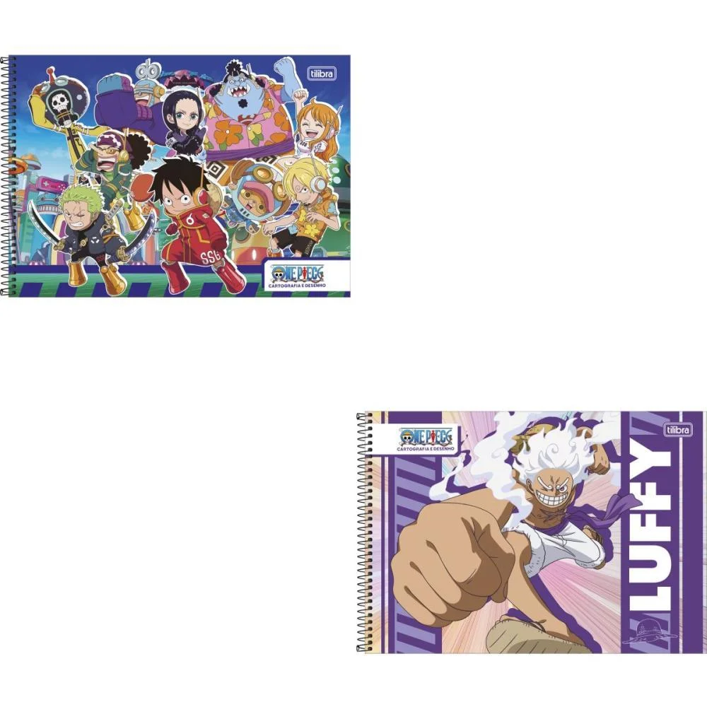 CADERNO DESENHO UNIV CAPA DURA ONE PIECE 80FLS TILIBRA (PCT.C/04)