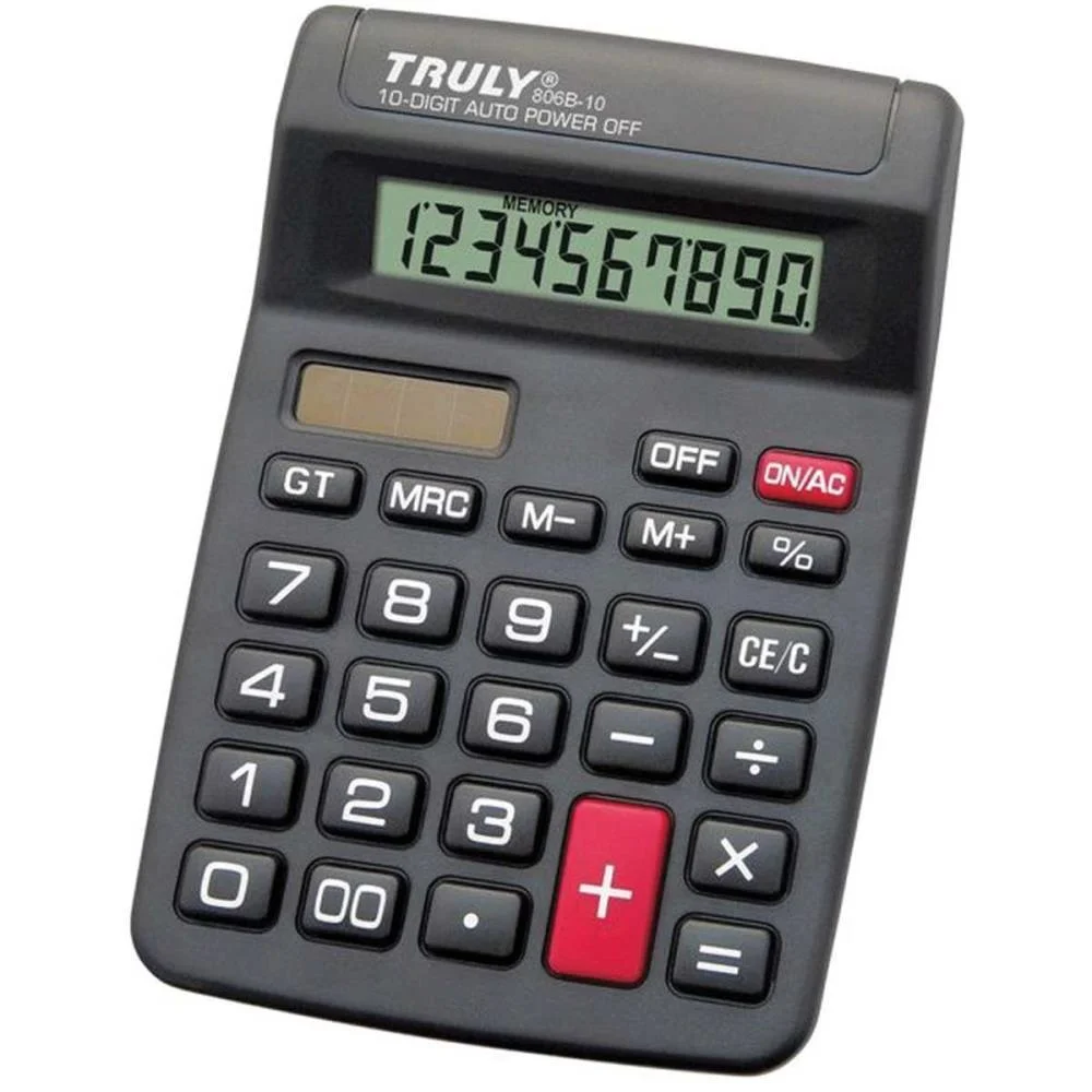 CALCULADORA DE MESA 10 DIG. TRULLY PR MOD.806B-10 PROCALC (UNIDADE)