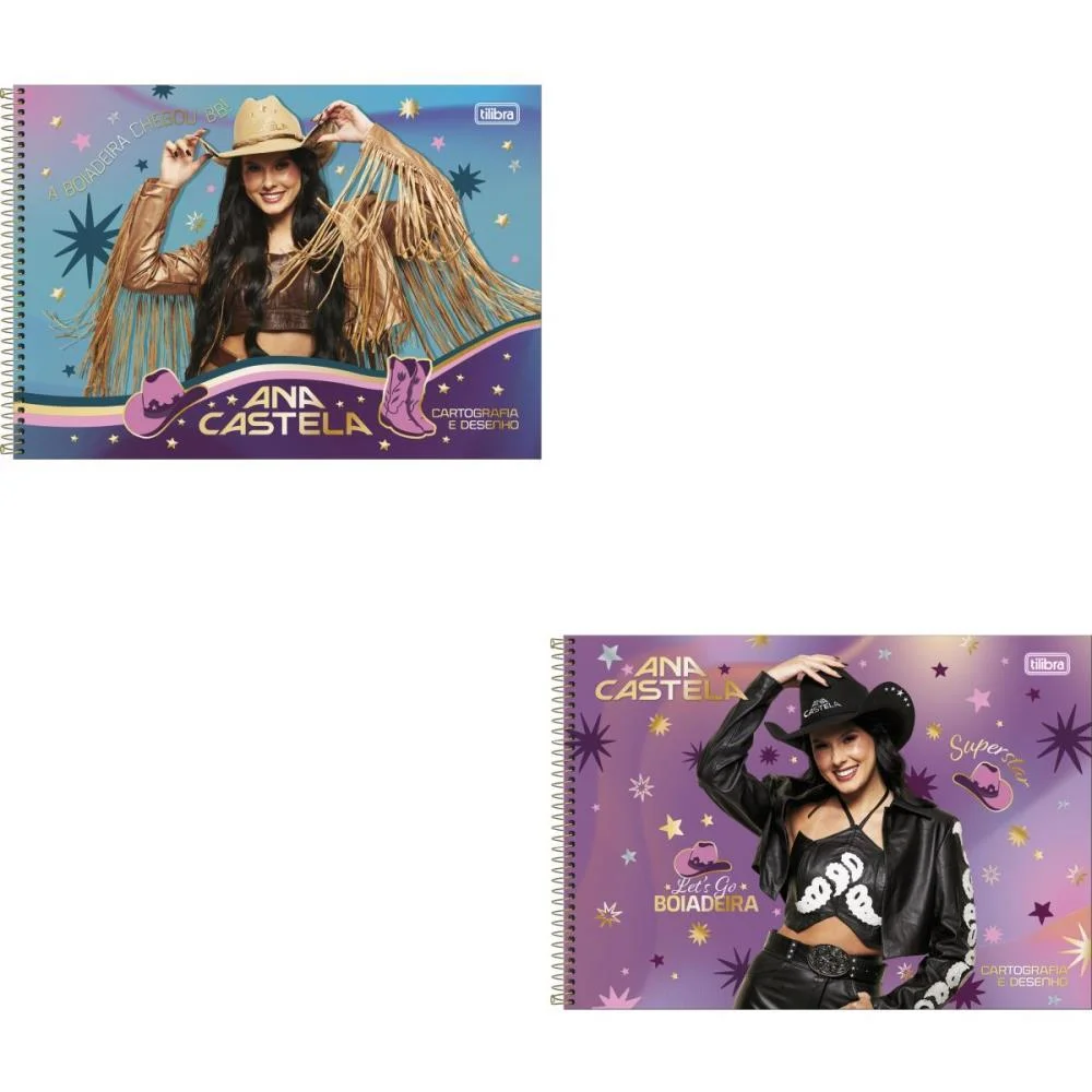 CADERNO DESENHO UNIV CAPA DURA ANA CASTELA 80FLS TILIBRA (PCT.C/04)