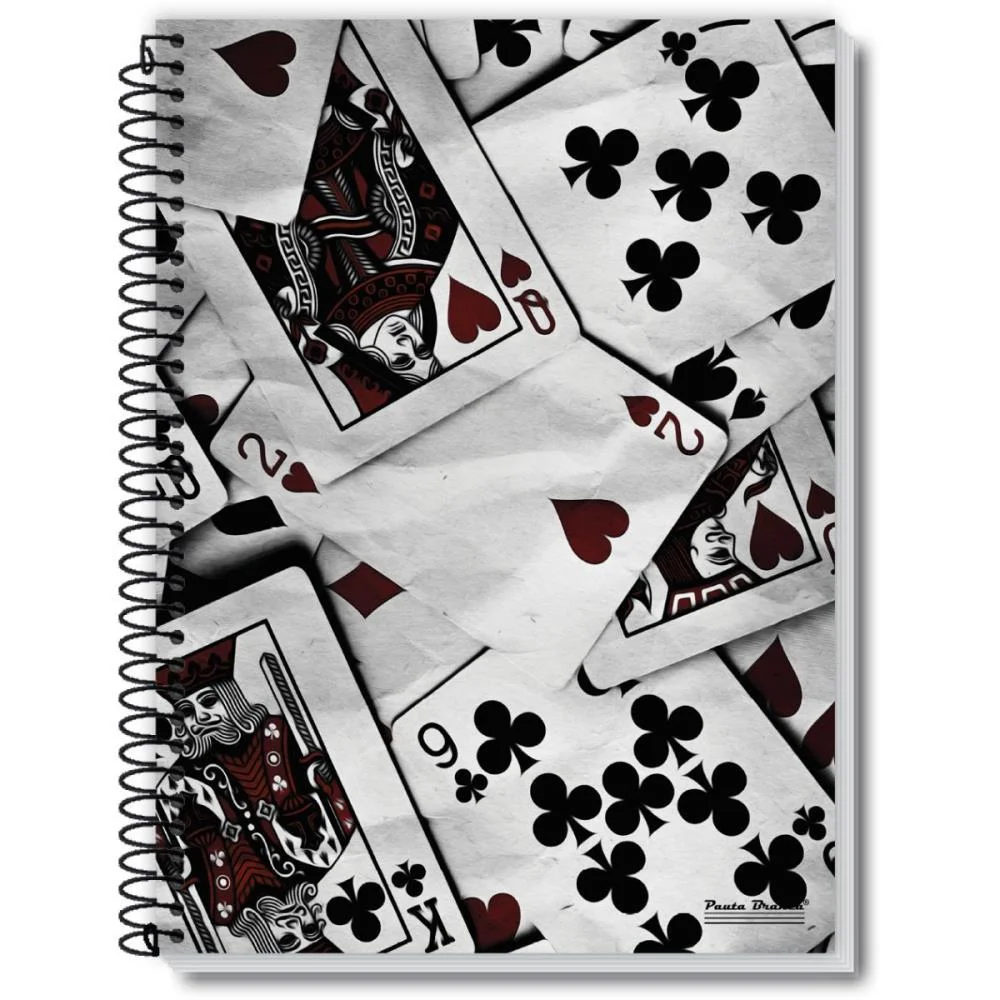 CADERNO ESPIRAL 1/4 CAPA DURA ROX MASCULINO 96FLS. PAUTA BRANCA (PCT.C/05)