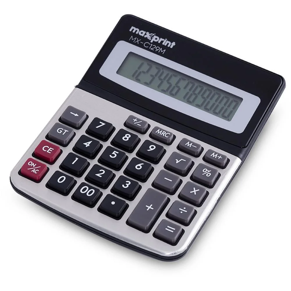 CALCULADORA DE MESA 12 DIG MX-129M PRETA MAXPRINT (UNIDADE)