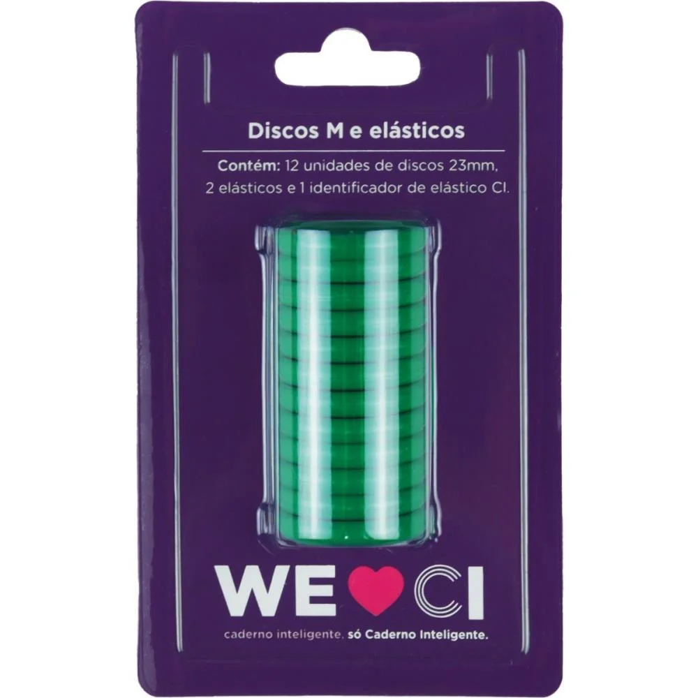 CADERNO INTELIGENTE DISCOS GRANDE 31MM 12DISCOS+ELAST VD CADERNO INTELIGENTE (KIT)