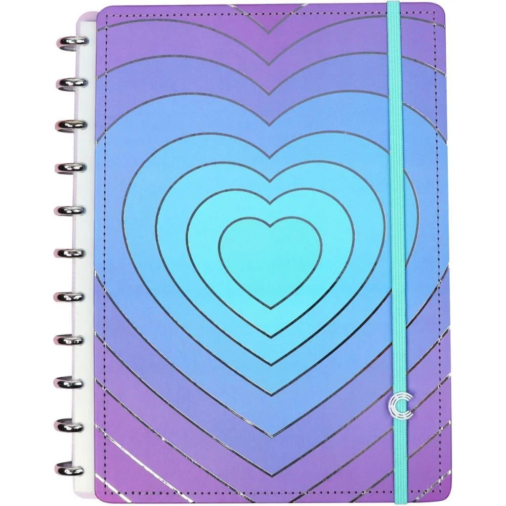 CADERNO INTELIGENTE GRANDE SILVER LOVE 80FLS 215X280MM CADERNO INTELIGENTE (UNIDADE)