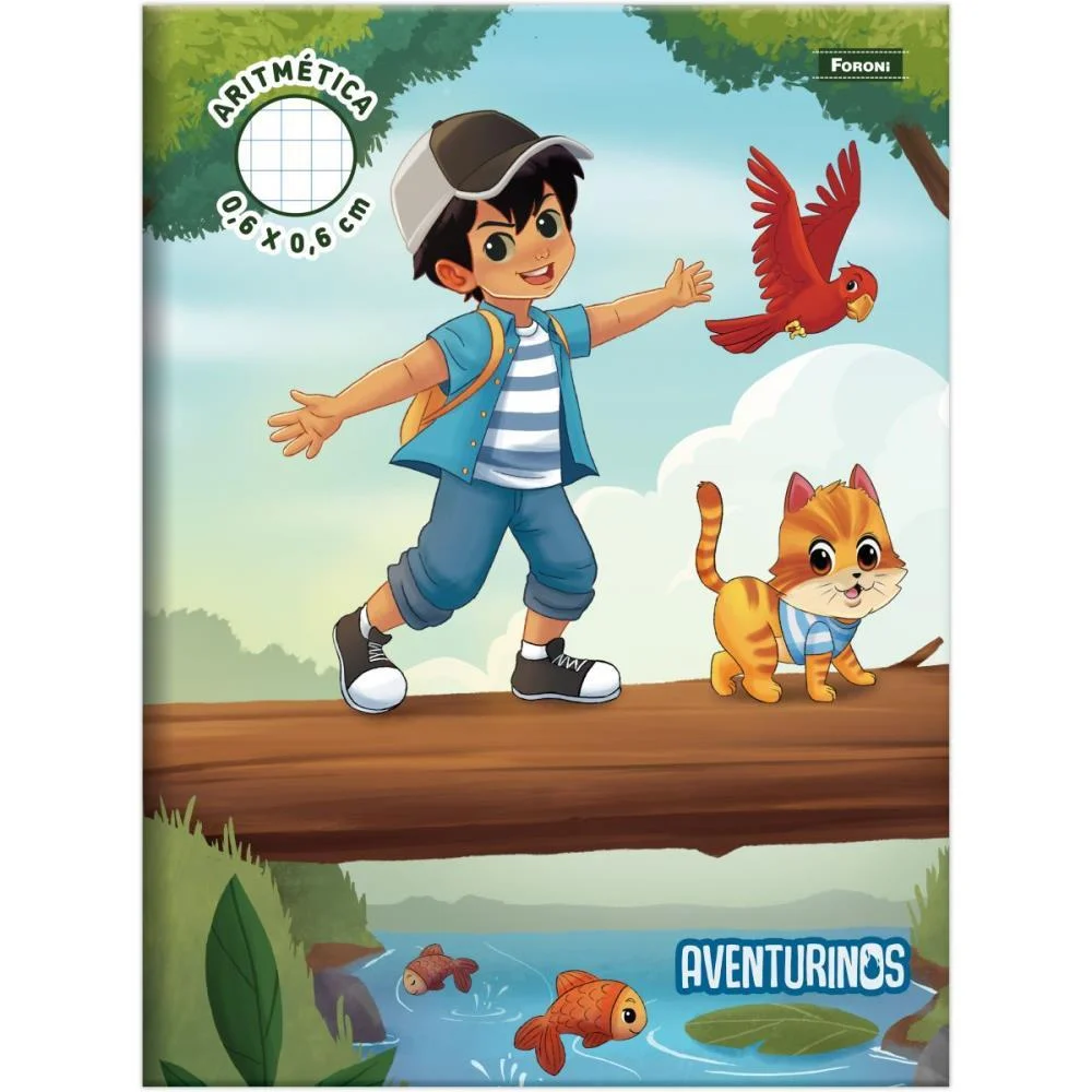 CADERNO QUADRICULADO UNIVERS. 06X06MM 80F COLEG. ARTIMETICA FORONI (PCT.C/10)