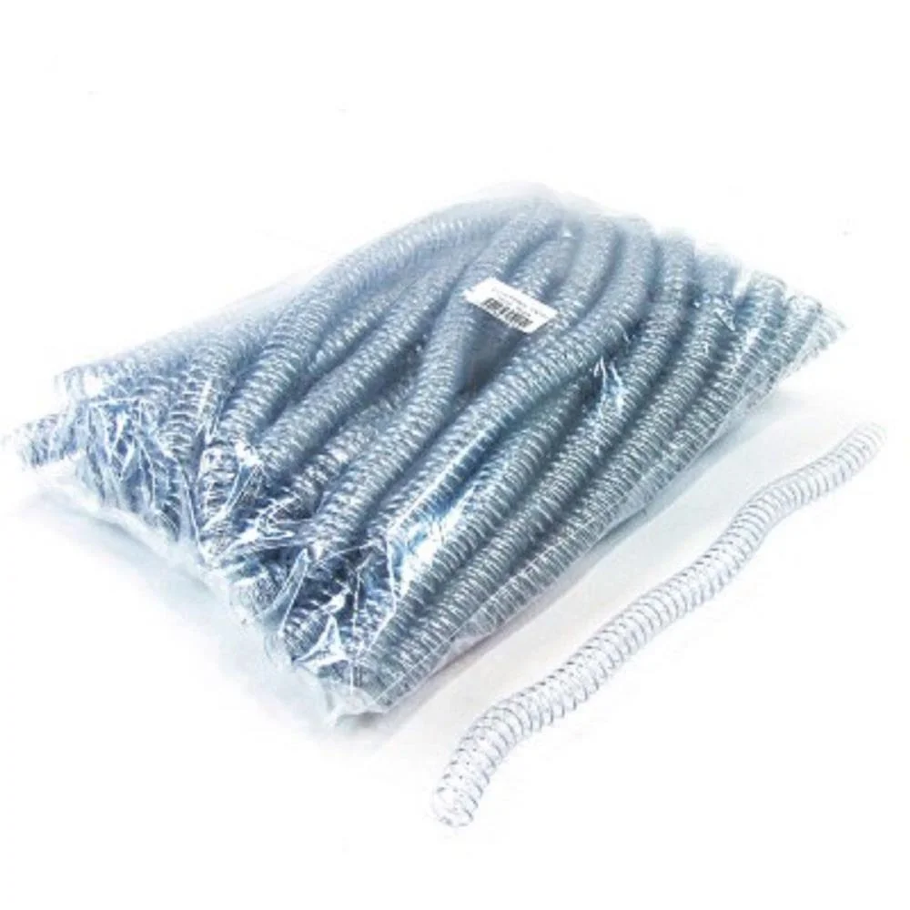 ESPIRAL PARA CADERNO 12MM TRANSP. C/100UN. P/70FLS. PLASTYLINE (PACOTE)