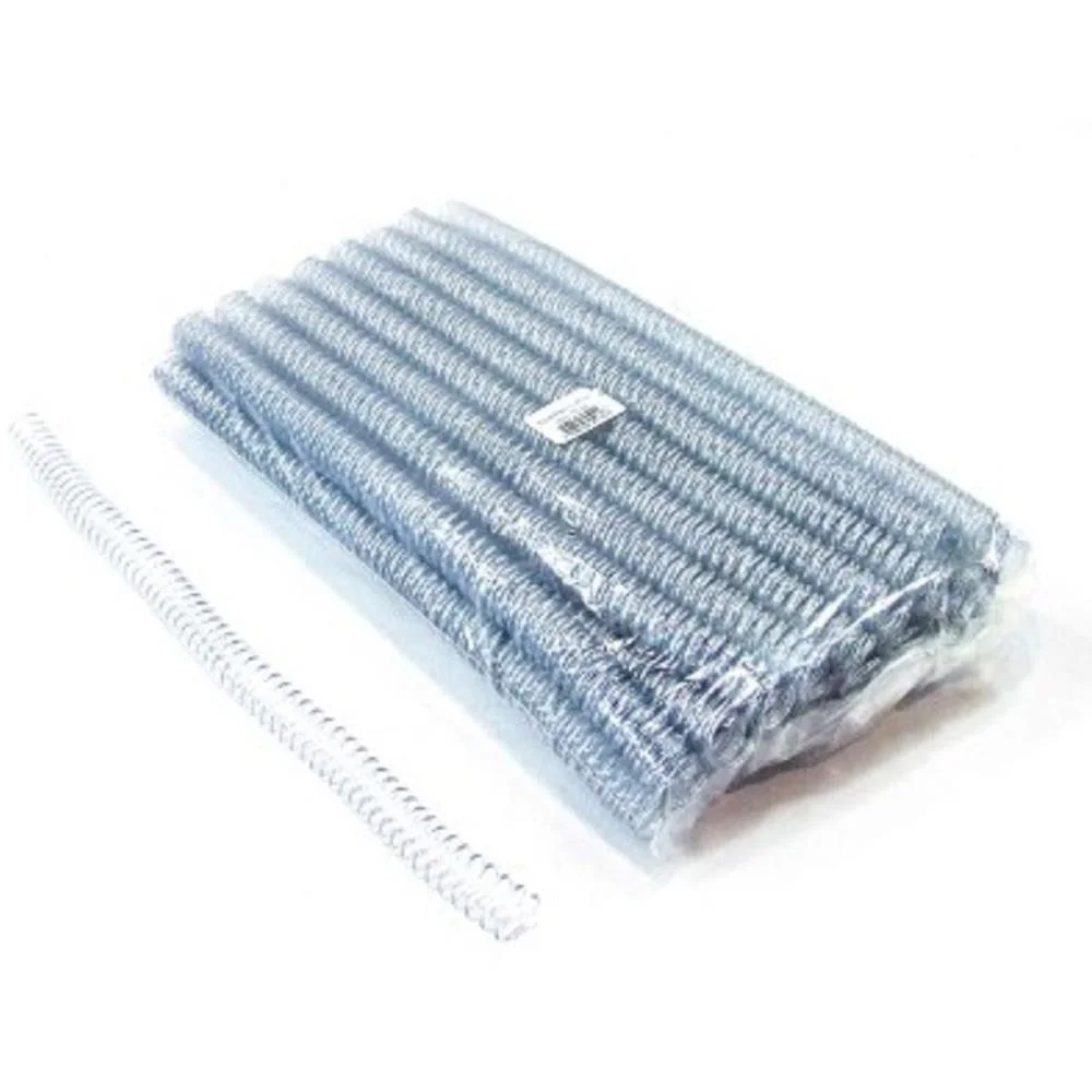 ESPIRAL PARA CADERNO 17MM TRANSP. C/100UN. P/100FL PLASTYLINE (PACOTE)