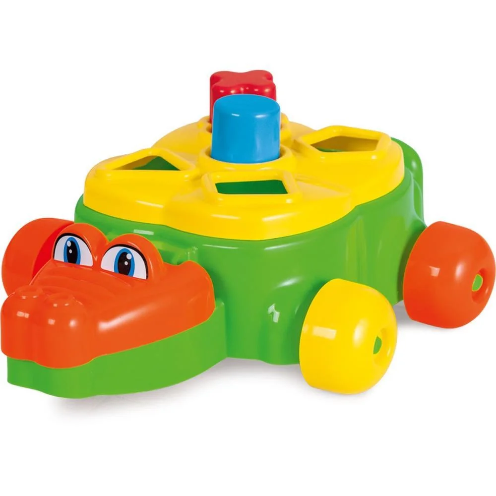 BRINQUEDO EDUCATIVO JACARE JUNIOR C/BLOCOS E PUXAD TATETI (UNIDADE)