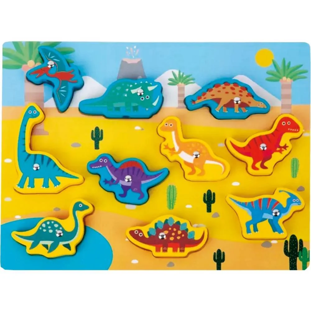 BRINQUEDO EDUCATIVO ENCAIXE 3X1 PESCARIA DINOS TOY MIX (UNIDADE)