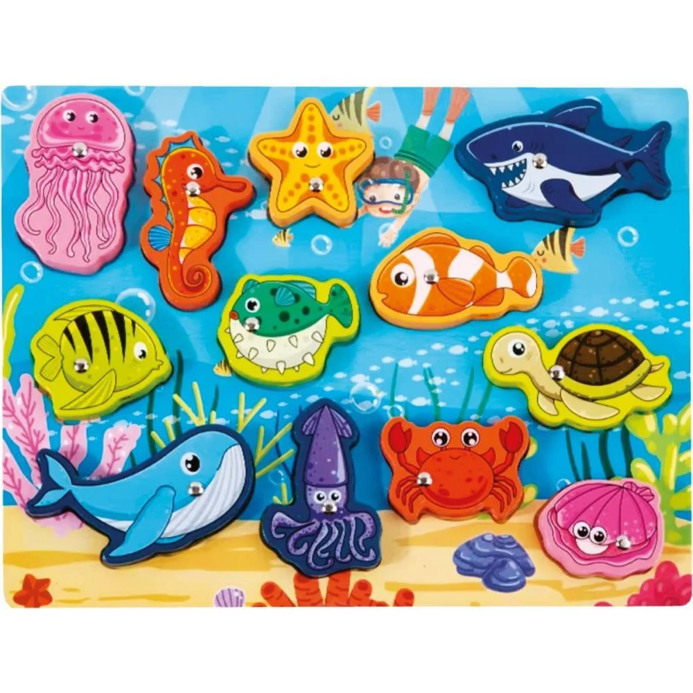 BRINQUEDO EDUCATIVO ENCAIXE 3X1 PESC.FUNDO DO MAR TOY MIX (UNIDADE)