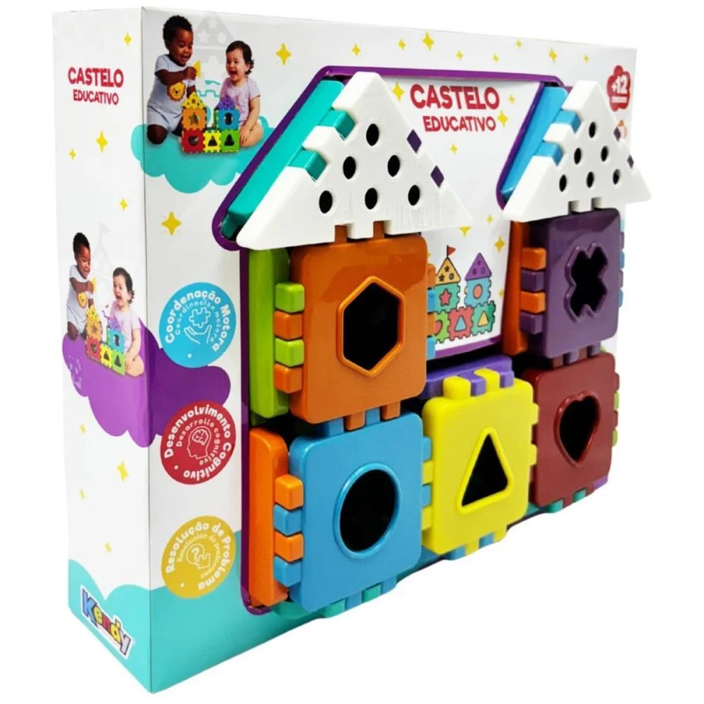 BRINQUEDO EDUCATIVO CASTELO BABY EDUCATIVO C/BLOCO KENDY BRINQUEDOS (UNIDADE)