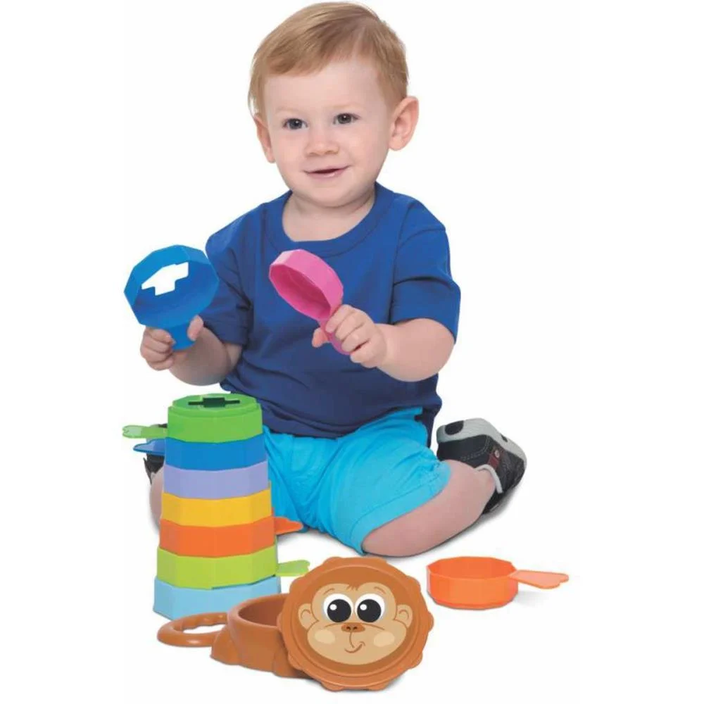 BRINQUEDO EDUCATIVO BABY MACACO MERCO TOYS (UNIDADE)