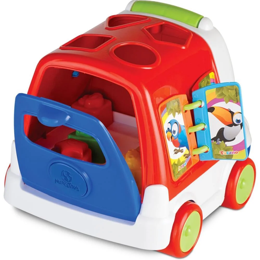 BRINQUEDO EDUCATIVO BABY BUS SOLAPA (S) MERCO TOYS (UNIDADE)