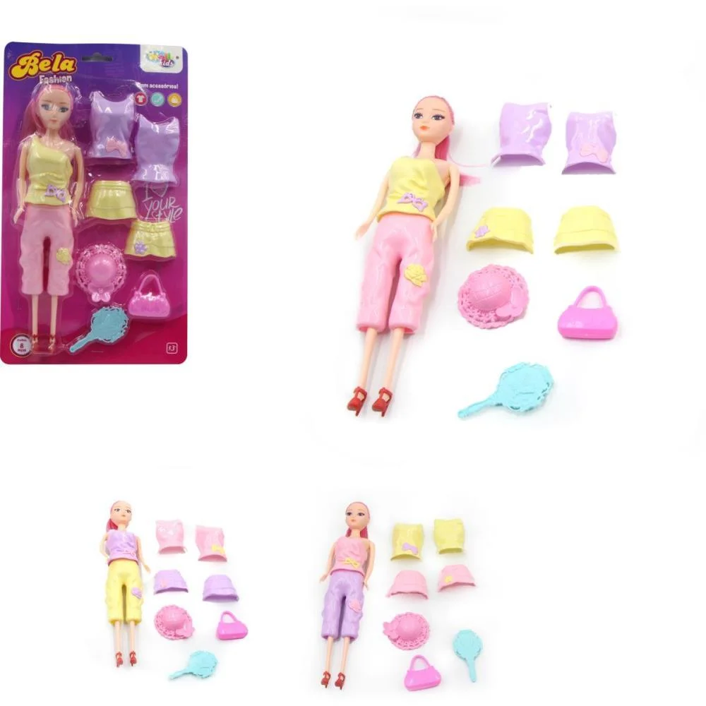 BONECA MILA FASHION C/ ACESSORIOS (S) WELLMIX (BLISTER)