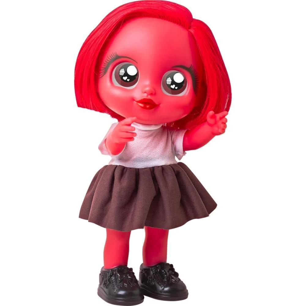 BONECA GLOW GIRLS VERMELHA RUBY BEE TOYS (UNIDADE)