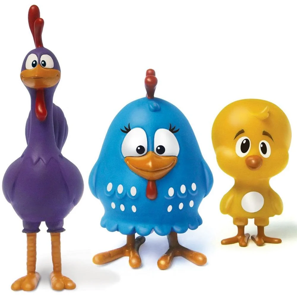 BONECO E PERSONAGEM GALINHA PINTADINHA FAMILIA ELKA (UNIDADE)