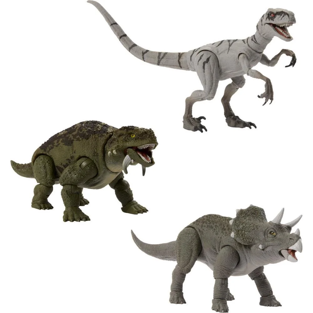 BONECO E PERSONAGEM JW HUMANOS E DINOSSAURO 9,5C(S MATTEL (UNIDADE)