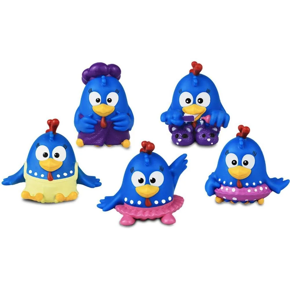 BONECO E PERSONAGEM GALINHA PINTADINHA 6CM C/5 FIG CARDOSO TOYS (UNIDADE)