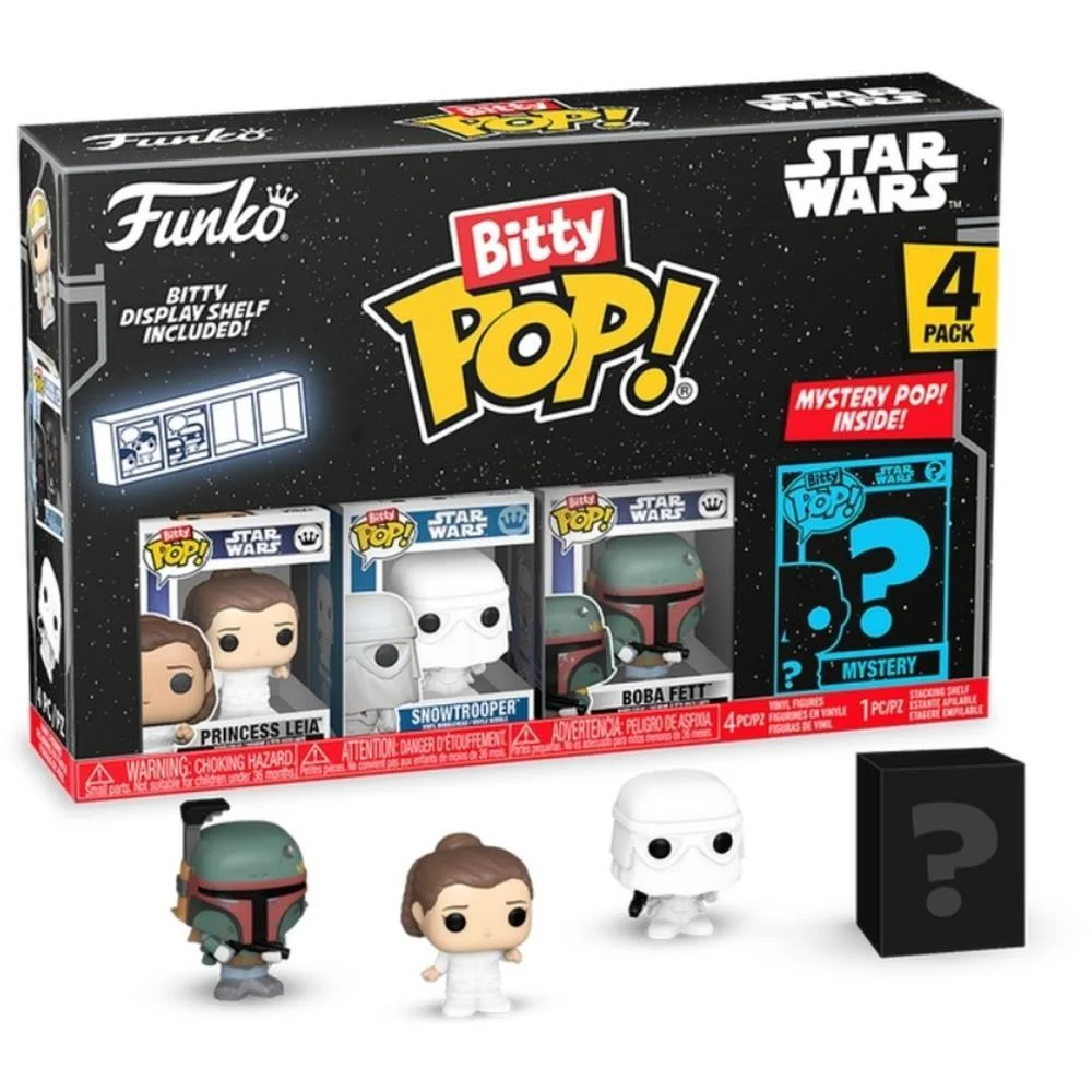 BONECO E PERSONAGEM FUNKO POP STAR W.PRINCESA LEIA CANDIDE (UNIDADE)