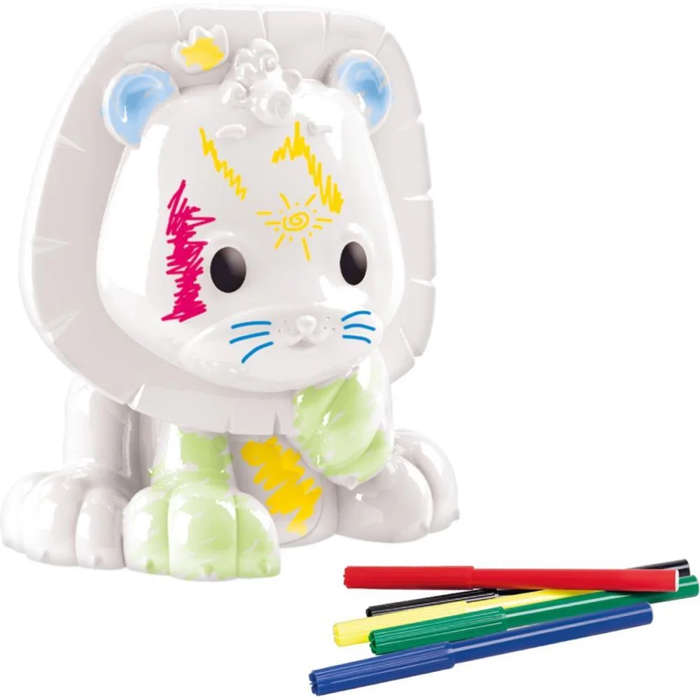 BONECO E PERSONAGEM JOY LEAOZINHO PINTURA C/CANET. SAMBA TOYS (UNIDADE)