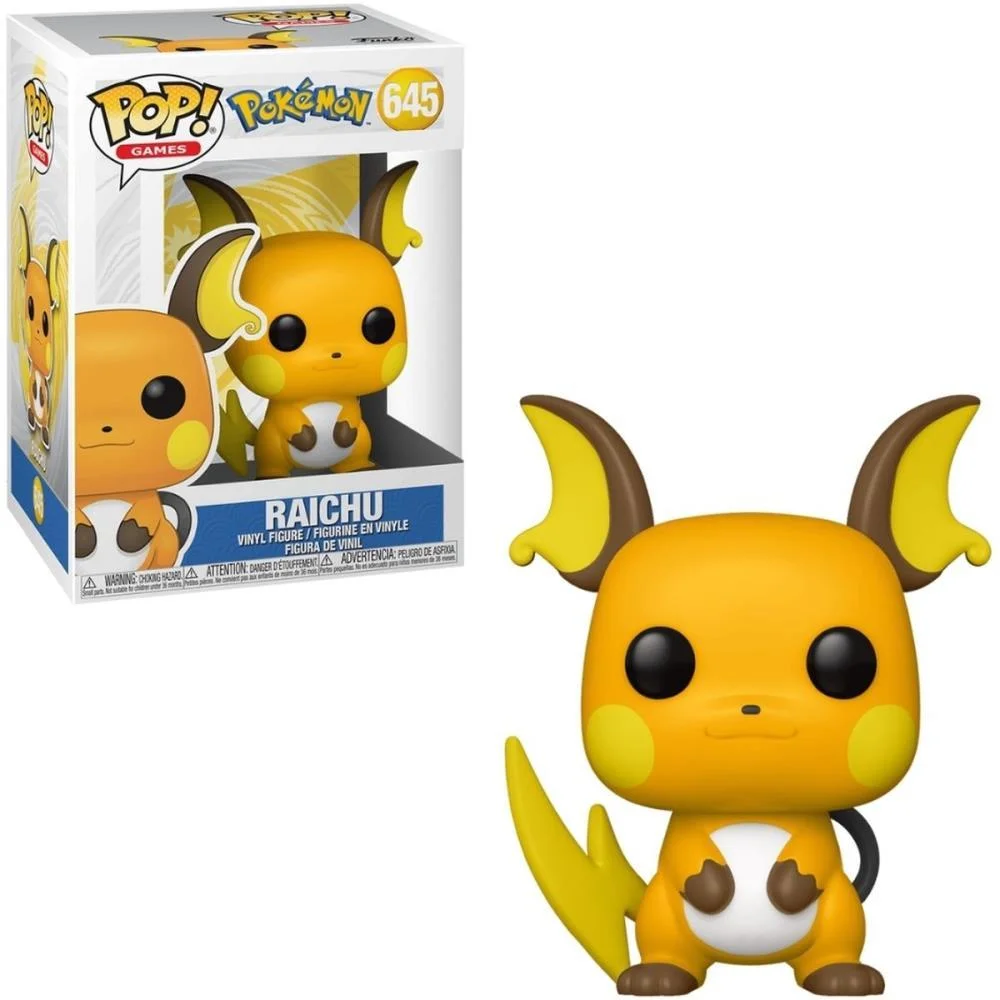 BONECO E PERSONAGEM FUNKO POP POKEMON RAICHU CANDIDE (UNIDADE)
