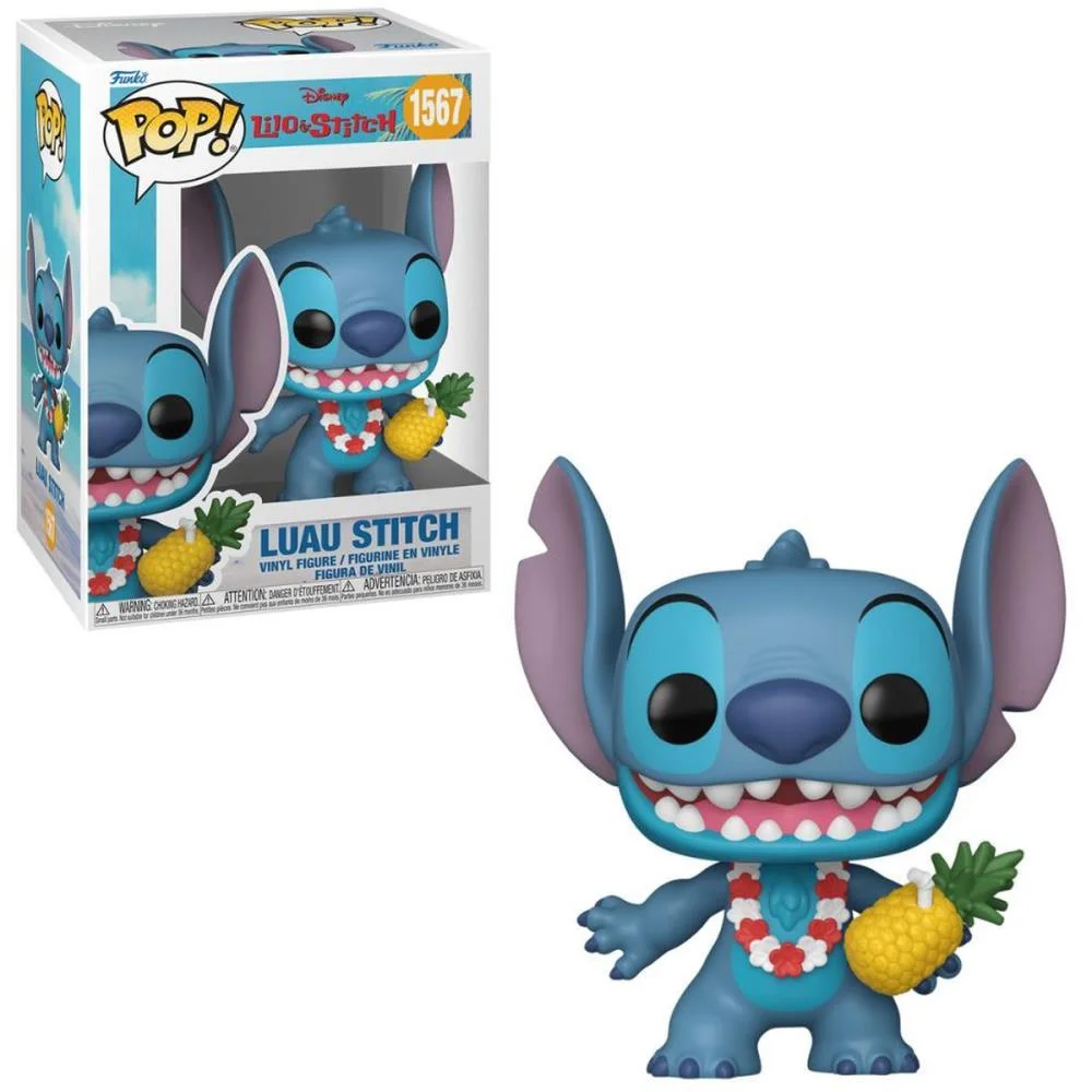 BONECO E PERSONAGEM FUNKO POP LILO E STITCH LUAU CANDIDE (UNIDADE)