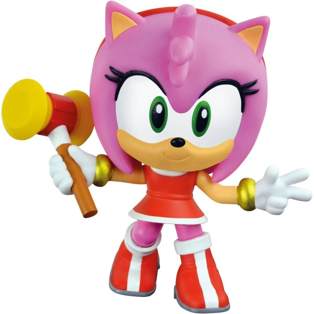 BONECO E PERSONAGEM FANDOMBOX SONIC AMY ROSE 12CM LIDER (UNIDADE)