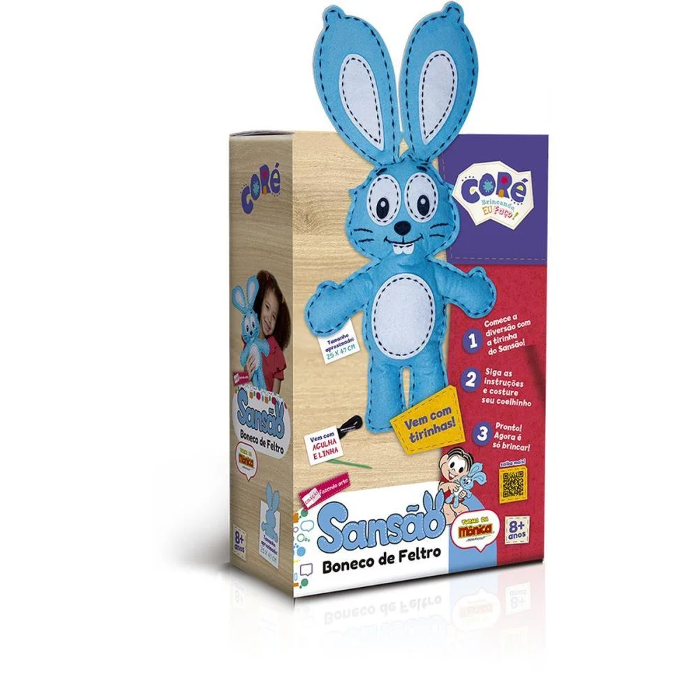 LIVRO BRINQUEDO ILUSTRADO SANSAO BONECO DE FELTRO TOYSTER (UNIDADE)