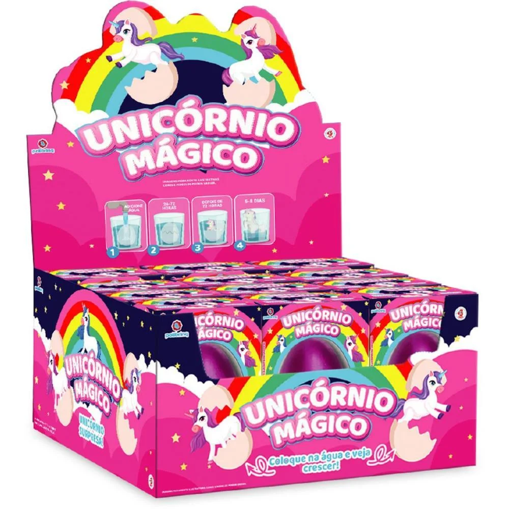 MINIATURA COLECIONAVEL UNICORNIO MAGICO (S) POLIBRINQ (DP.C/12)