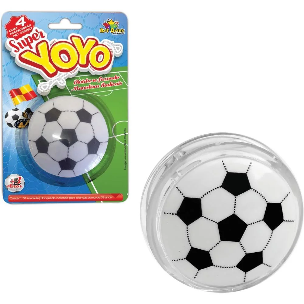 BRINQUEDO DIVERSO IOIO BOLA DE FUTEBOL 6CM ART BRINK (UNIDADE)