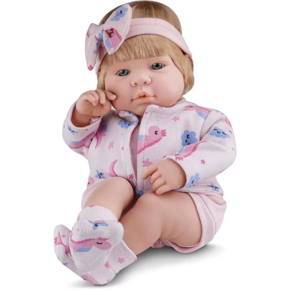 BONECA BEBE REAL COM CABELO (S) ROMA (UNIDADE)