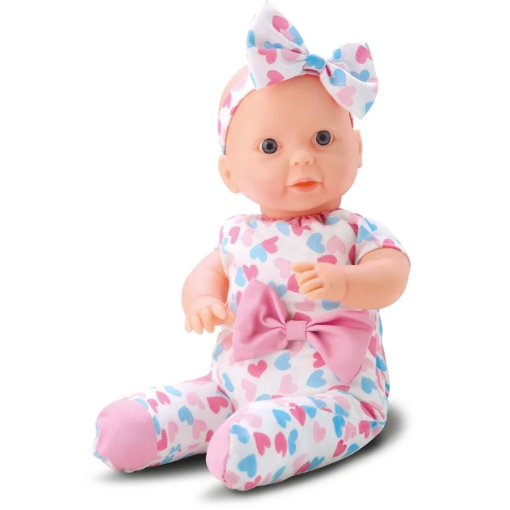 BONECA COM MECANISMO MICY FAZ XIXI C/ACESSORIOS BEE TOYS (UNIDADE)