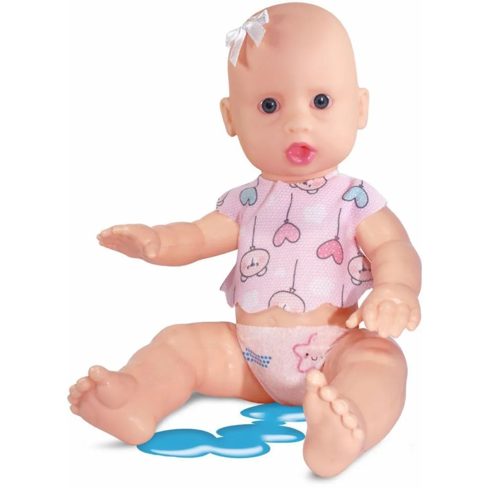 BONECA COM MECANISMO BEBE XIXIZINHO C/MAMAD 28CM (S SID-NYL (UNIDADE)