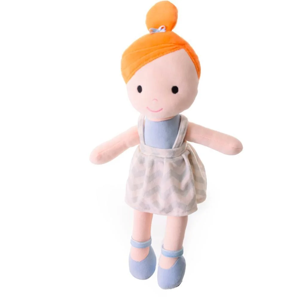 BONECA DE PELUCIA MARI RUIVA 35CM ZIP (UNIDADE)