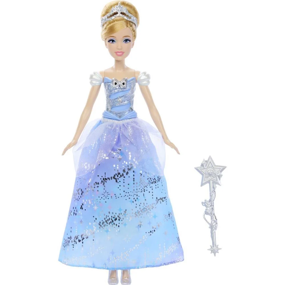 BONECA DISNEY PRINCESA CINDERELA VEST.C/LUZE MATTEL (UNIDADE)