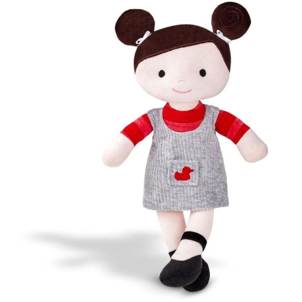 BONECA DE PELUCIA LARA MORENA 38CM ZIP (UNIDADE)