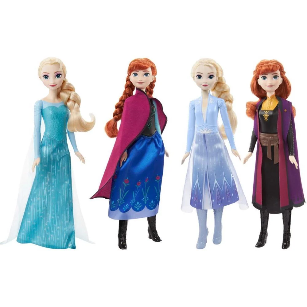 BONECA DISNEY FROZEN ELSA E ANA 1 E 2 (S) MATTEL (UNIDADE)