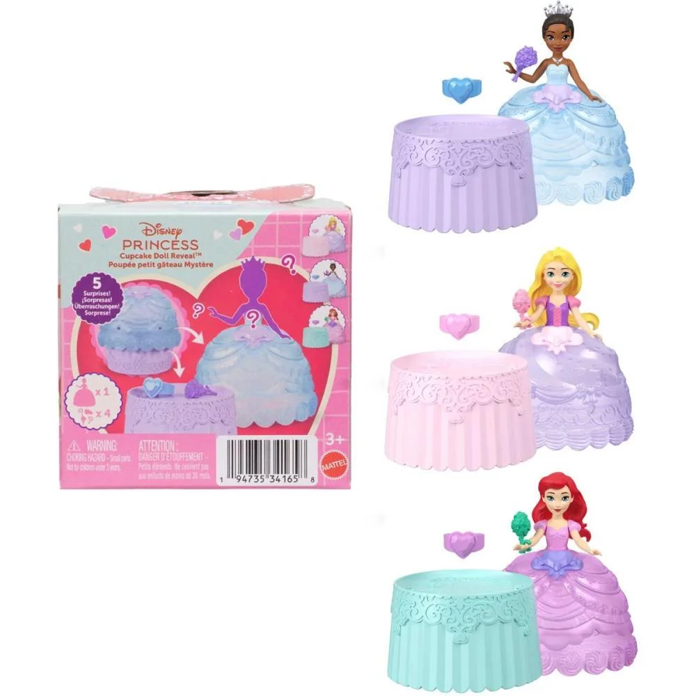 BONECA DISNEY PRINCESA MINI CUPCAKE SURPRESA MATTEL (UNIDADE)